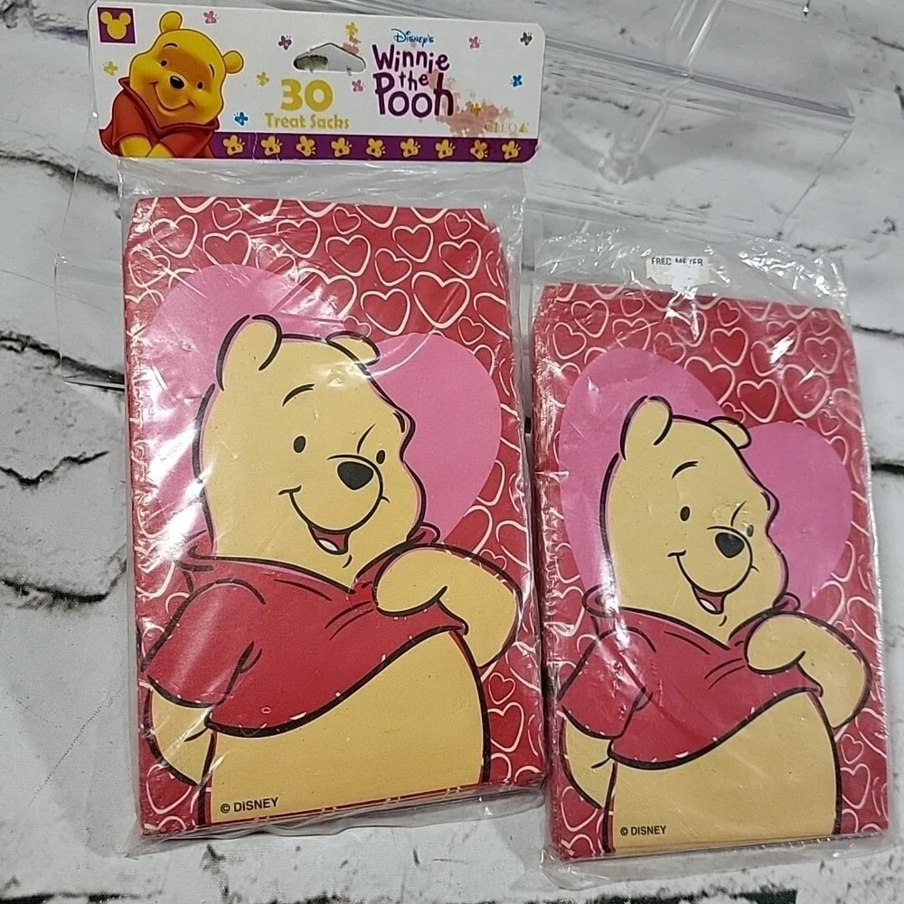 Vintage Winnie The Pooh Treat Sacks 2 Packages One New one Open Partial